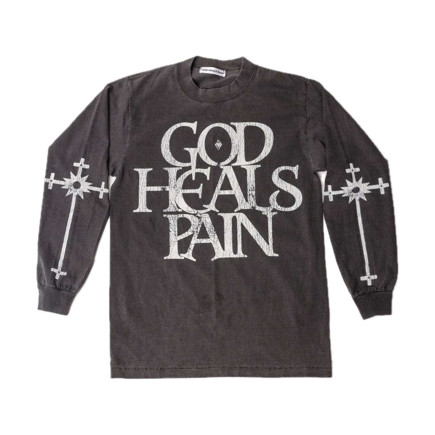 WHITE LOGO (GREY LONG-SLEEVE)