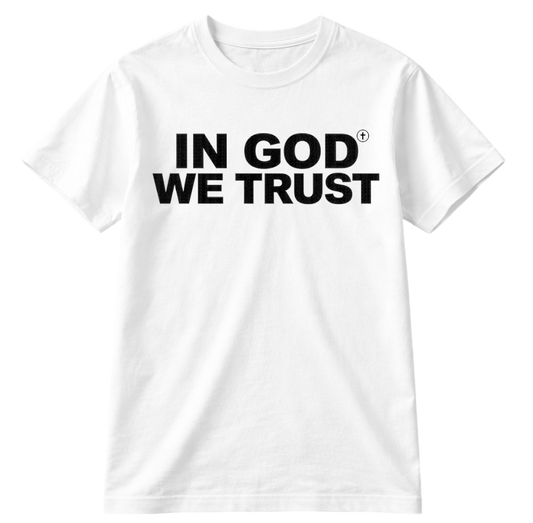 IN GOD WE TRUST BLACK T-SHIRT